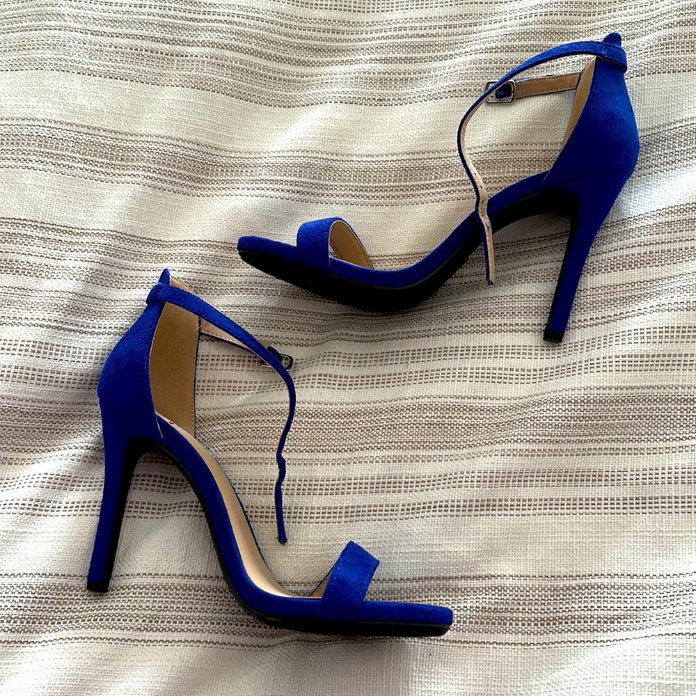 Blue Suede Heels